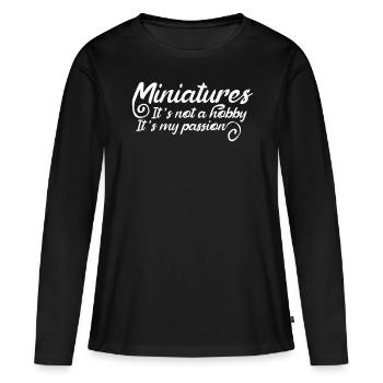 Modellbauer Modellbau - Frauen Premium Bio Langarmshirt - Schwarz - Vorne - Julia (174cm)