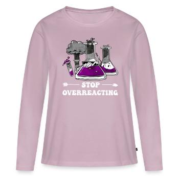 Asexual Pride Ace Flag Science Teacher - Frauen Premium Bio Langarmshirt - Altrosa - Vorne - Julia (174cm)