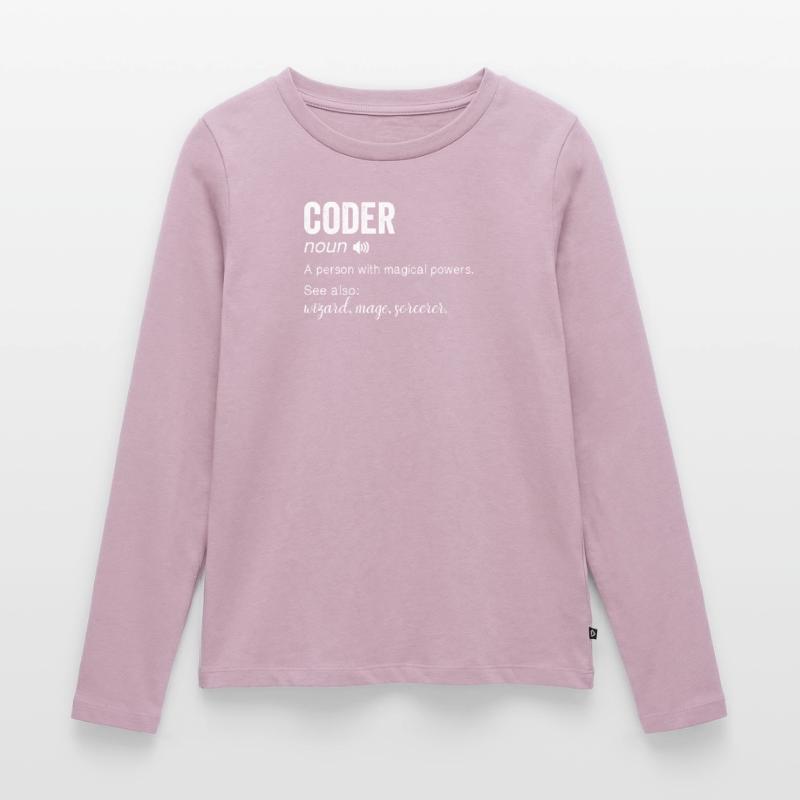 Programmierer Entwickler IT Admin Programmierer Codierung Frauen Premium Bio Langarmshirt