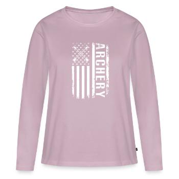 Archery Quote Archery Bow Archery Lovers Archer - Women's Premium Organic Long Sleeve Shirt - dusky pink - Front - Julia (174cm)