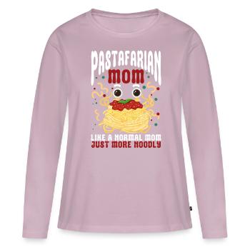 Fliegendes Spaghettimonster FSM - Frauen Premium Bio Langarmshirt - Altrosa - Vorne - Julia (174cm)