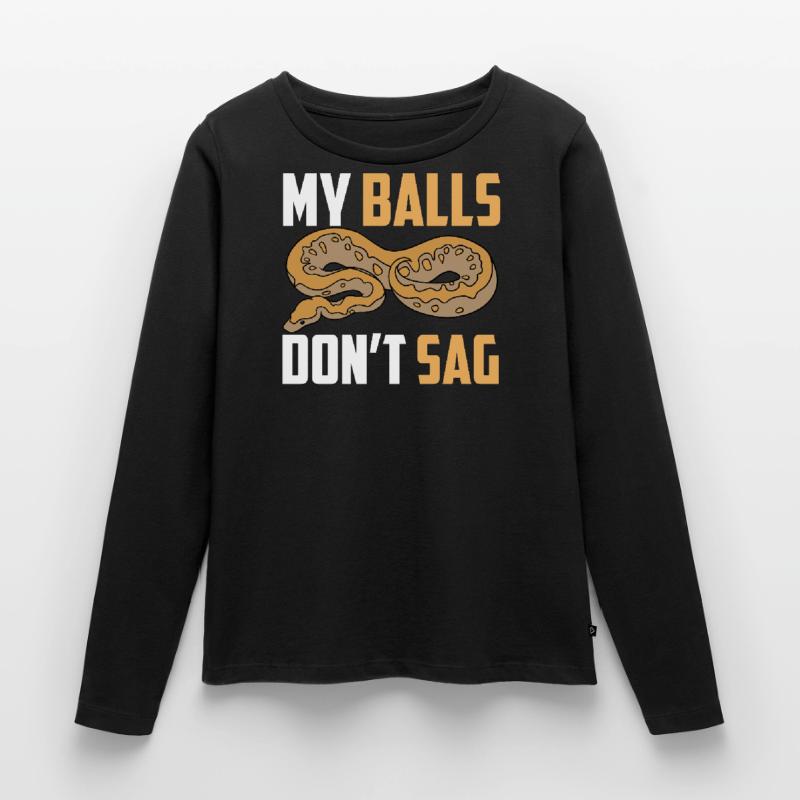 Serpent python boule T-shirt manches longues Premium bio Femme