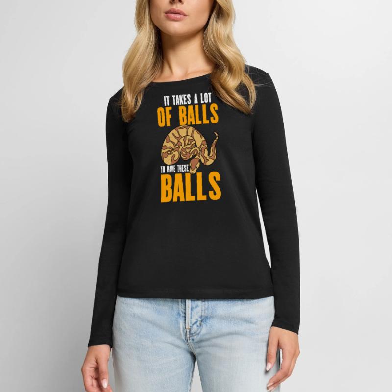 Ball Python Snake Women's Premium Organic Long Sleeve Shirt