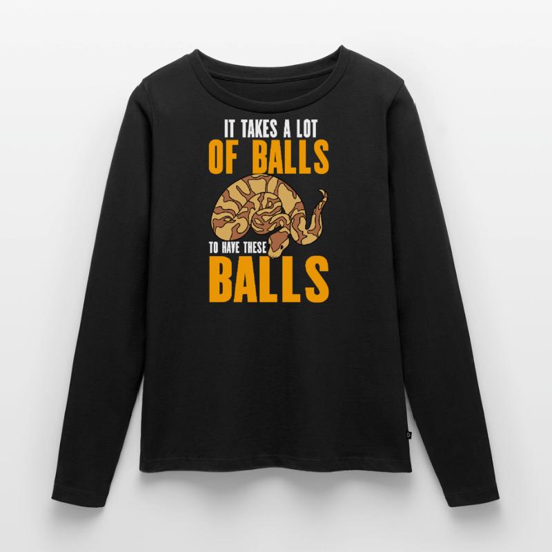 Ball Python Snake Women's Premium Organic Long Sleeve Shirt