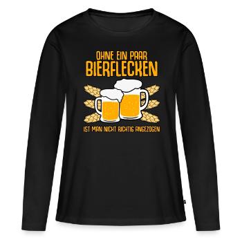 Bier Biergarten Bierfest Bierkrug - Frauen Premium Bio Langarmshirt - Schwarz - Vorne - Julia (174cm)