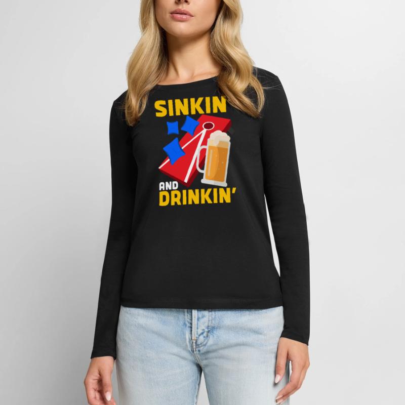 Cornhole corn hole Women's Premium Organic Long Sleeve Shirt