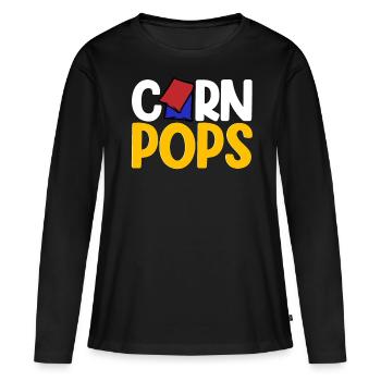 Cornhole Trou de maïs - T-shirt manches longues Premium bio Femme - noir - Devant - Julia (174cm)