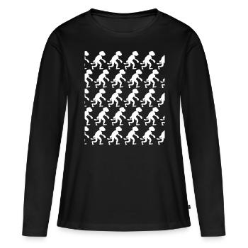 Singe beaucoup de singes - T-shirt manches longues Premium bio Femme - noir - Devant - Julia (174cm)