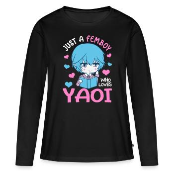 Cross Dressing - Frauen Premium Bio Langarmshirt - Schwarz - Vorne - Julia (174cm)