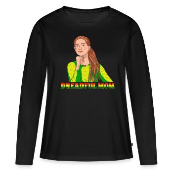 Rastafari Rastafarian Rasta - T-shirt manches longues Premium bio Femme - noir - Devant - Julia (174cm)