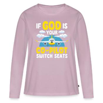 Orthodoxy Orthodox - Women's Premium Organic Long Sleeve Shirt - dusky pink - Front - Julia (174cm)