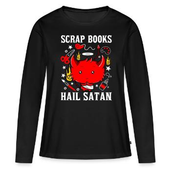Scrapbooking Scrapbooker - T-shirt manches longues Premium bio Femme - noir - Devant - Julia (174cm)