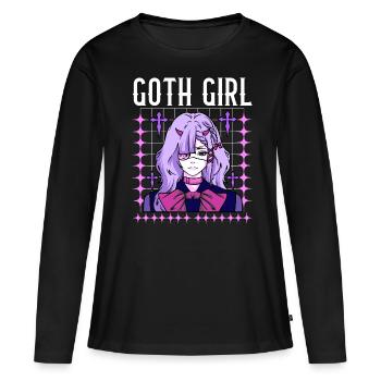 Goth Girl - Frauen Premium Bio Langarmshirt - Schwarz - Vorne - Julia (174cm)
