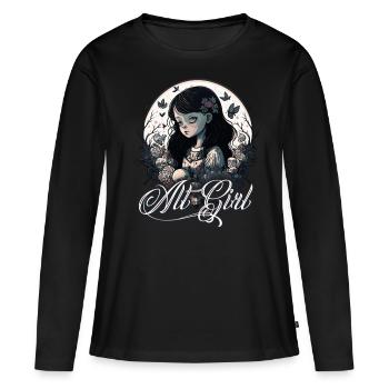 Alt Girl Alternative Girl - Women's Premium Organic Long Sleeve Shirt - black - Front - Julia (174cm)
