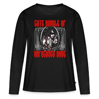 Drôle de gothique gothique - T-shirt manches longues Premium bio Femme - noir - Devant - Julia (174cm)