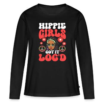 Dreadlocks - Women's Premium Organic Long Sleeve Shirt - black - Front - Julia (174cm)