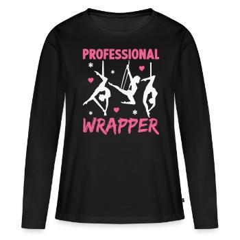 Aerial Silk Aerialist - Women's Premium Organic Long Sleeve Shirt - black - Front - Julia (174cm)