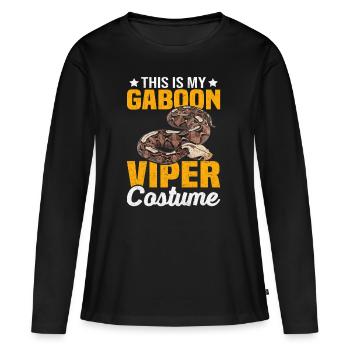 Snake owners - Women's Premium Organic Long Sleeve Shirt - black - Front - Julia (174cm)