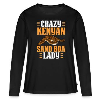 Schlangenbesitzer - Frauen Premium Bio Langarmshirt - Schwarz - Vorne - Julia (174cm)