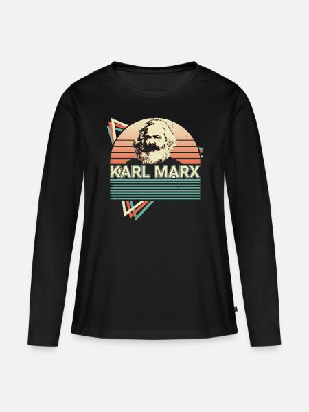 Sozialistisch Sozialismus Kommunistisch Kommunismu - Premium økologisk langærmet T-shirt til kvinder - sort