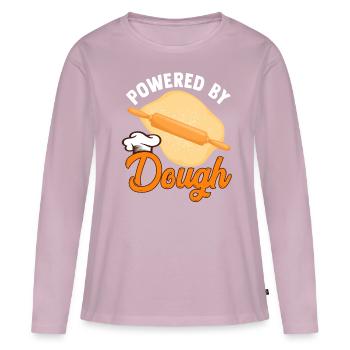Funny bread baking baker rolling pin - Women's Premium Organic Long Sleeve Shirt - dusky pink - Front - Julia (174cm)