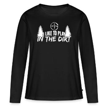 Geocacher Treasure Hunt Cache Geocache - Women's Premium Organic Long Sleeve Shirt - black - Front - Julia (174cm)