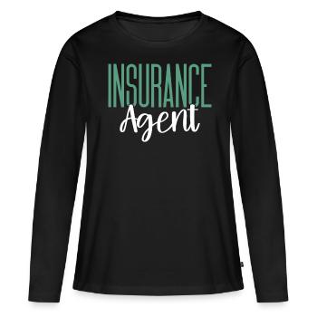 Weird broker - Women's Premium Organic Long Sleeve Shirt - black - Front - Julia (174cm)