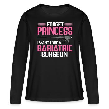 Drôles de chirurgies de l’estomac - T-shirt manches longues Premium bio Femme - noir - Devant - Julia (174cm)