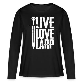 Live-Action-Rollenspiele - Frauen Premium Bio Langarmshirt - Schwarz - Vorne - Julia (174cm)