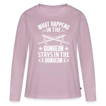 Jeux de rôle en direct LARP - T-shirt manches longues Premium bio Femme - rose poudré - Devant - Julia (174cm)