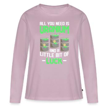 Funny Nuclear Power Plant Engineer - Women's Premium Organic Long Sleeve Shirt - dusky pink - Front - Julia (174cm)