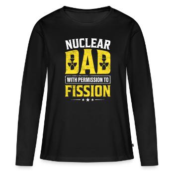 Nuklearingenieur - Frauen Premium Bio Langarmshirt - Schwarz - Vorne - Julia (174cm)