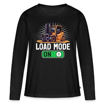 Forklift Driver Forklift Driver - Women's Premium Organic Long Sleeve Shirt - black - Front - Julia (174cm)