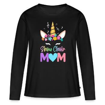 Chant choral Chanteur de chorale - T-shirt manches longues Premium bio Femme - noir - Devant - Julia (174cm)