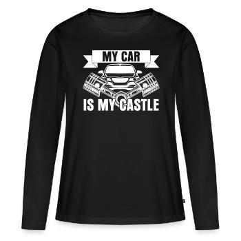 Mechanic Mechanics Car Workshop - Women's Premium Organic Long Sleeve Shirt - black - Front - Julia (174cm)
