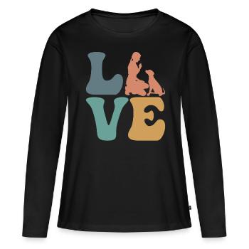 Dog Trainer Dog Training - Women's Premium Organic Long Sleeve Shirt - black - Front - Julia (174cm)