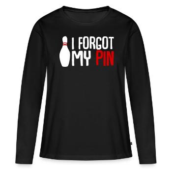 Quille de bowling Boule de bowling - T-shirt manches longues Premium bio Femme - noir - Devant - Julia (174cm)