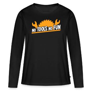 Artisan Outils de bricolage Outil - T-shirt manches longues Premium bio Femme - noir - Devant - Julia (174cm)