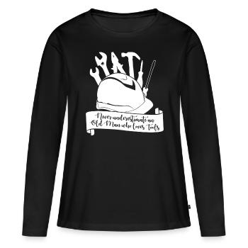 Outil d’artisan Outils de bricolage - T-shirt manches longues Premium bio Femme - noir - Devant - Julia (174cm)
