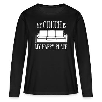 Canapé Joke Canapé - T-shirt manches longues Premium bio Femme - noir - Devant - Julia (174cm)