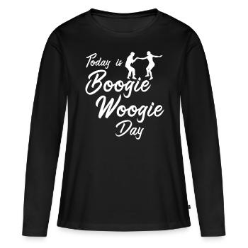 Swing Boogie Woogie Dance Dancing - Frauen Premium Bio Langarmshirt - Schwarz - Vorne - Julia (174cm)