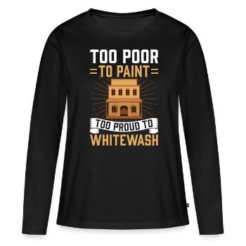 Lustiger Südstaaten-Slang - Frauen Premium Bio Langarmshirt - Schwarz - Vorne - Julia (174cm)