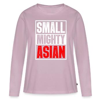 Asian American Pacific Islander AAPI - Women's Premium Organic Long Sleeve Shirt - dusky pink - Front - Julia (174cm)