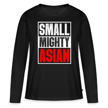 Asian American Pacific Islander AAPI - Women's Premium Organic Long Sleeve Shirt - black - Front - Julia (174cm)