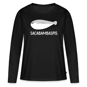 Sacabambaspis Fish Meme - Women's Premium Organic Long Sleeve Shirt - black - Front - Julia (174cm)