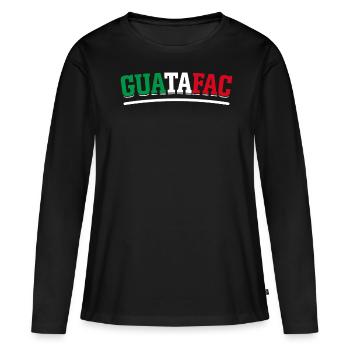 Hispanic Latino American Mexican Slang - Frauen Premium Bio Langarmshirt - Schwarz - Vorne - Julia (174cm)