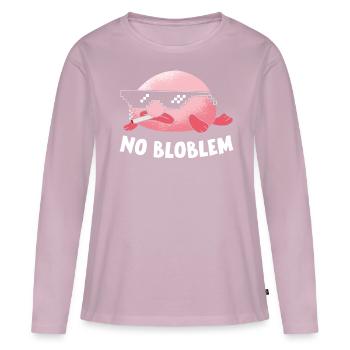 Lustiger Blobfisch Meerestier - Frauen Premium Bio Langarmshirt - Altrosa - Vorne - Julia (174cm)
