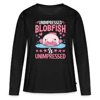 Funny sea creature - Women's Premium Organic Long Sleeve Shirt - black - Front - Julia (174cm)