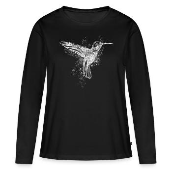 Colibri Colibris - T-shirt manches longues Premium bio Femme - noir - Devant - Julia (174cm)