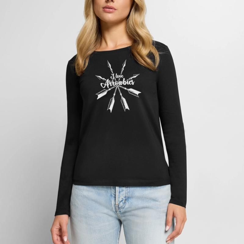 Archery Bow Compound Bow Shooting Women's Premium Organic Long Sleeve Shirt